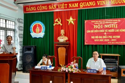 HỘI NGHỊ CÁN BỘ VIÊN CHỨC VÀ NGƯỜI LAO ĐỘNG – TRƯỜNG TH PHAN ĐÌNH PHÙNG