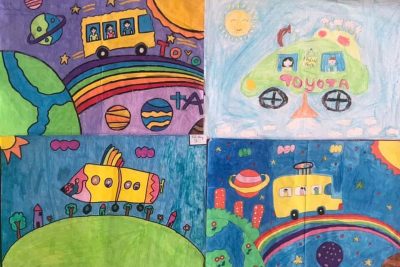 TRƯỜNG TH PHAN ĐÌNH PHÙNG THAM GIA HỘI THI VẼ TRANH” CHIẾC Ô TÔ MƠ ƯỚC”